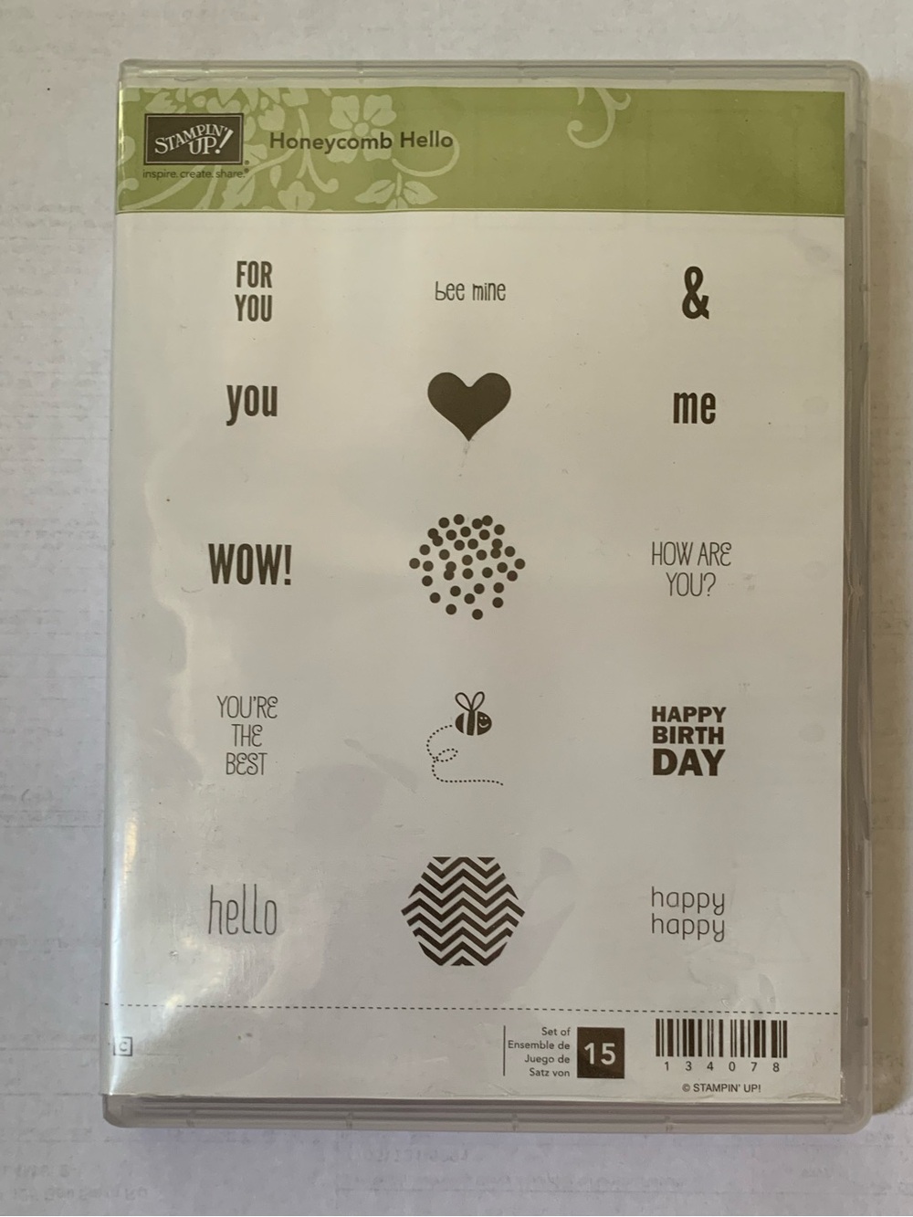 Stampin' Up! Honeycomb Hello Stamp Set
